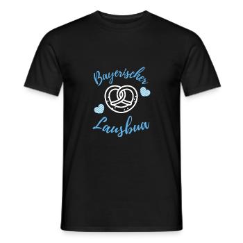 Bayerischer Lausbua Baby Brezn - Männer T-Shirt - Schwarz - Vorne - AI Model Male 178 light (178cm)