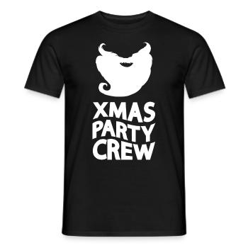 Équipage de fête de Noël / Célébrez Noël, porteur de barbe - T-shirt homme - noir - Devant - AI Model Male 178 light (178cm)