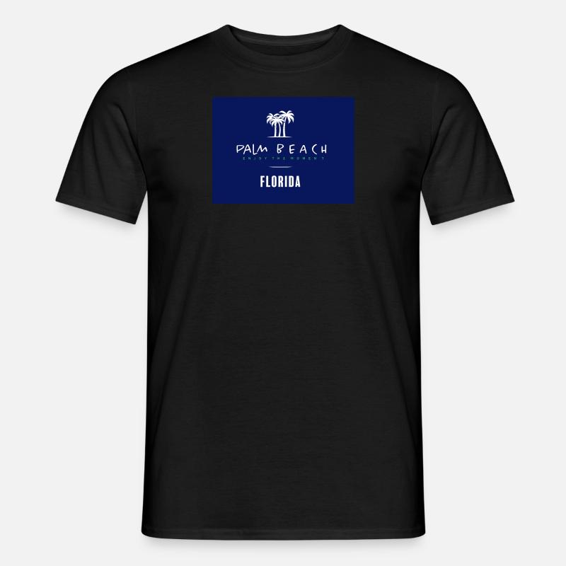 Palm Beach Florida - Männer T-Shirt - Schwarz