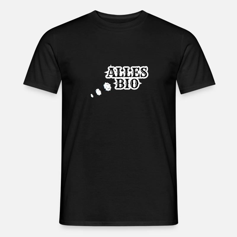 Alles Bio - Männer T-Shirt - Schwarz