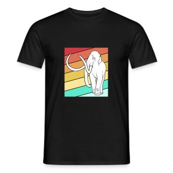 Mammouth - T-shirt homme - noir - Devant - AI Model Male 178 light (178cm)