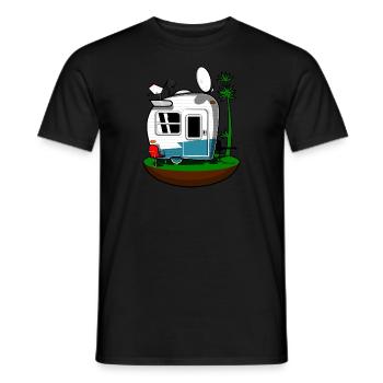 Caravane - T-shirt homme - noir - Devant - AI Model Male 178 light (178cm)