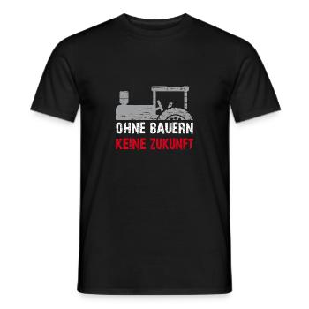 Ohne Bauern keine Zukunft - Männer T-Shirt - Schwarz - Vorne - AI Model Male 178 light (178cm)