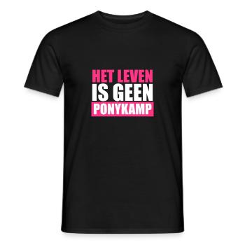 Paroles drôles: Het Leven est génial Ponykamp - T-shirt homme - noir - Devant - AI Model Male 178 light (178cm)
