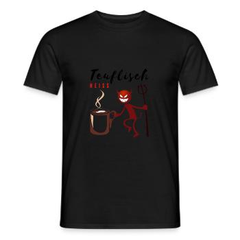 Teuflisch heiss - Männer T-Shirt - Schwarz - Vorne - AI Model Male 178 light (178cm)
