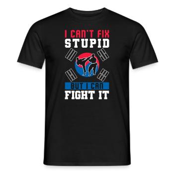 TKD Korean Martial Arts Tae Kwon - Männer T-Shirt - Schwarz - Vorne - AI Model Male 178 light (178cm)