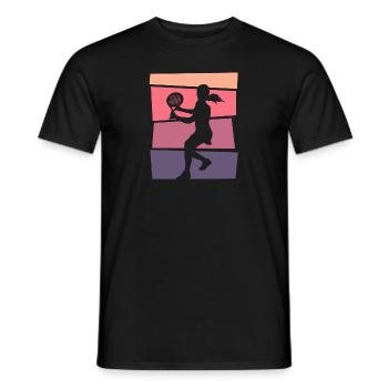 Padel Player Motif Padel Tennis Femmes - T-shirt homme - noir - Devant - AI Model Male 178 light (178cm)