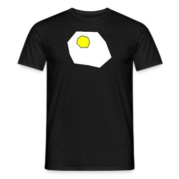 Egg - Men's T-Shirt - black - Front - AI Model Male 178 light (178cm)