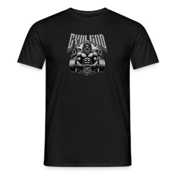 Weightlifting Greek God Zeus Gym God - Men's T-Shirt - black - Front - AI Model Male 178 light (178cm)
