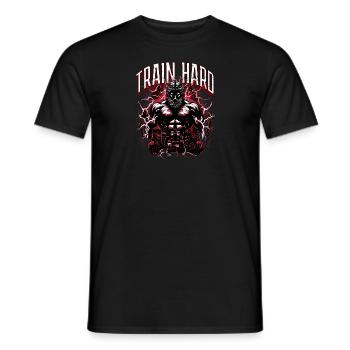 Entraînement Dur Gym Dieu Zeus Grèce Antique - T-shirt homme - noir - Devant - AI Model Male 178 light (178cm)