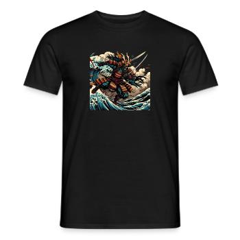Japanese Katana Samurai Warrior - Men's T-Shirt - black - Front - AI Model Male 178 light (178cm)