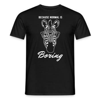zebra - Men's T-Shirt - black - Front - AI Model Male 178 light (178cm)