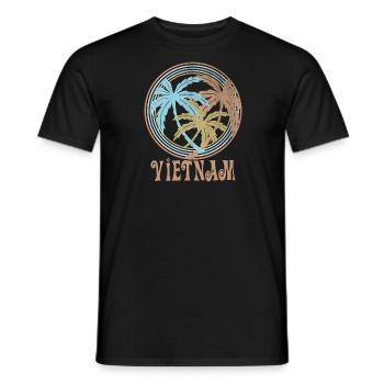 Vietnam - Männer T-Shirt - Schwarz - Vorne - AI Model Male 178 light (178cm)