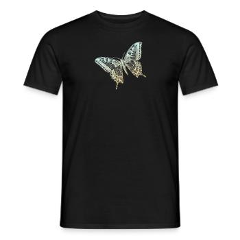 Schwalbenschwanz-Schmetterling - Männer T-Shirt - Schwarz - Vorne - AI Model Male 178 light (178cm)