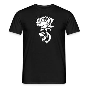 Satan Rose - Men's T-Shirt - black - Front - AI Model Male 178 light (178cm)
