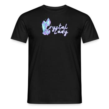 Crystal Lady - Männer T-Shirt - Schwarz - Vorne - AI Model Male 178 light (178cm)