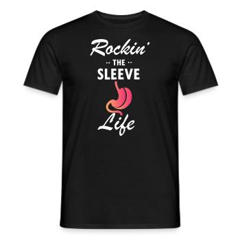 Gastric Bypass and Gastric Bypass Operation Design - Men's T-Shirt - black - Front - AI Model Male 178 light (178cm)