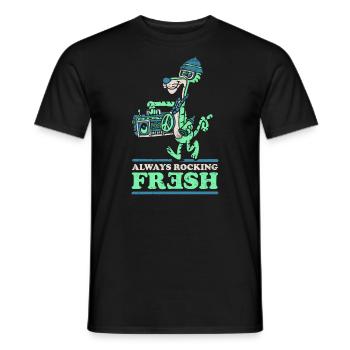 Always Rocking Fresh Tiger - Männer T-Shirt - Schwarz - Vorne - AI Model Male 178 light (178cm)
