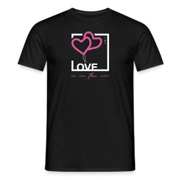 L’amour est coloré dans l’air - T-shirt homme - noir - Devant - AI Model Male 178 light (178cm)