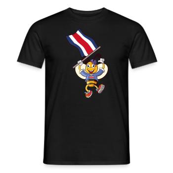 Abeille costaricienne - T-shirt homme - noir - Devant - AI Model Male 178 light (178cm)