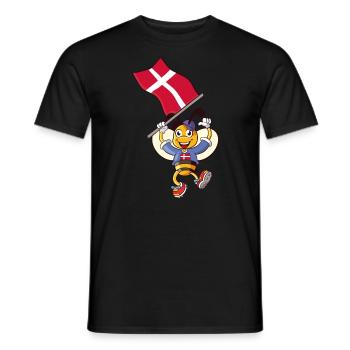 Denmark Bee - Men's T-Shirt - black - Front - AI Model Male 178 light (178cm)