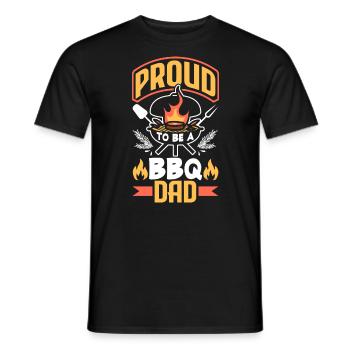 Proud To Be BBQ Dad Father's Day Grill - Männer T-Shirt - Schwarz - Vorne - AI Model Male 178 light (178cm)