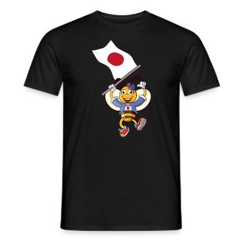 Japan Biene - Männer T-Shirt - Schwarz - Vorne - AI Model Male 178 light (178cm)