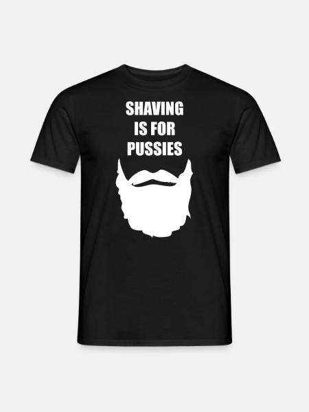 Bart Schnurrbart lustiger Spruch lustige Sprüche - Männer T-Shirt - Schwarz