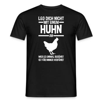 Huhn Landwirt Bauernhof Hühner - Männer T-Shirt - Schwarz - Vorne - AI Model Male 178 light (178cm)