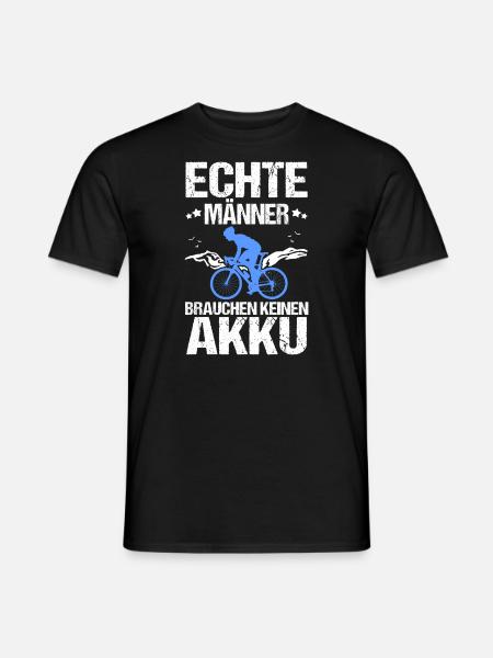 Fahrrad Radfahrer Mountainbike - Männer T-Shirt - Schwarz