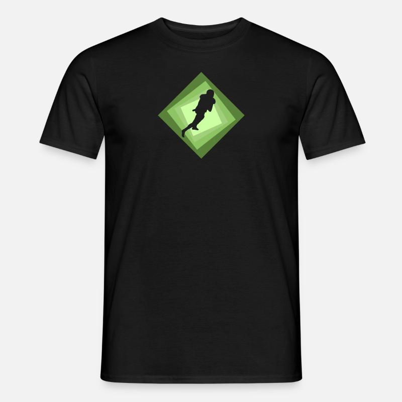 Tailback Gridiron - Männer T-Shirt - Schwarz