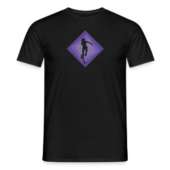 Halfpipe Skateboarding - Men's T-Shirt - black - Front - AI Model Male 178 light (178cm)