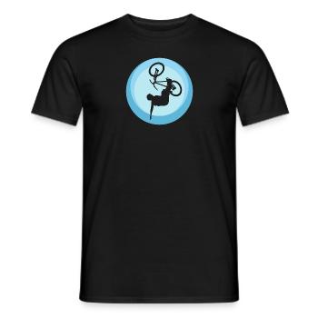Trail Mountainbiking - Männer T-Shirt - Schwarz - Vorne - AI Model Male 178 light (178cm)