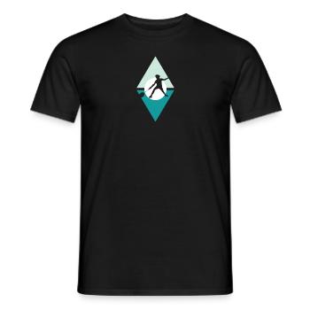 Badminton Badminton Player Badminton - Men's T-Shirt - black - Front - AI Model Male 178 light (178cm)