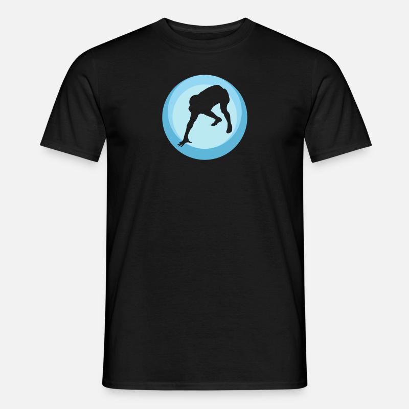 Quarterback Touchdown - Männer T-Shirt - Schwarz