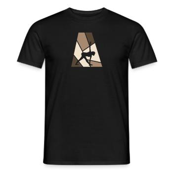 Vinyasa Barre Yoga - Männer T-Shirt - Schwarz - Vorne - AI Model Male 178 light (178cm)