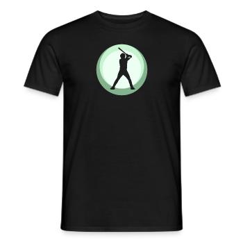Baserunner Baseballspieler - Männer T-Shirt - Schwarz - Vorne - AI Model Male 178 light (178cm)