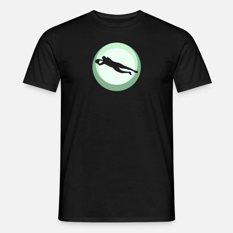 Elfmeter Torwart - Männer T-Shirt - Schwarz