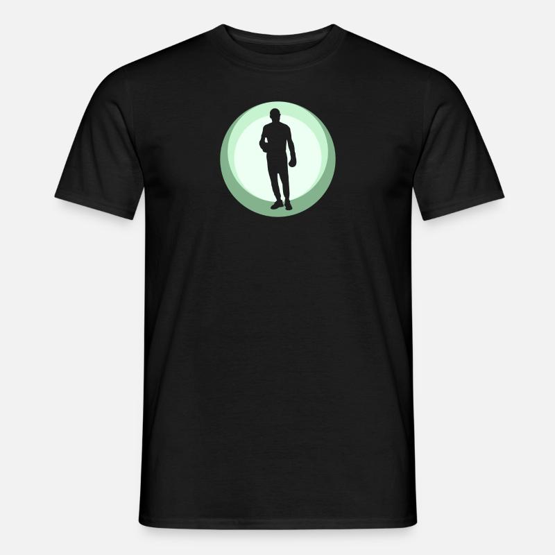 Hook Boxhandschuhe - Männer T-Shirt - Schwarz