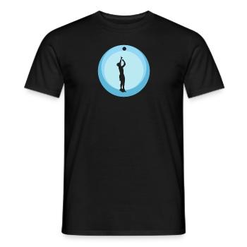 Volleyball Volleyball Volleyball de plage - T-shirt homme - noir - Devant - AI Model Male 178 light (178cm)