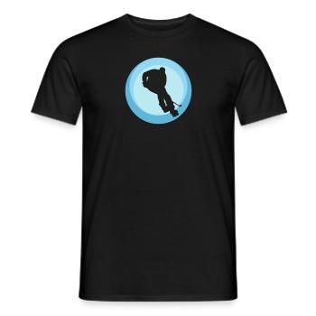 Bodycheck Ice Hockey Player - Men's T-Shirt - black - Front - AI Model Male 178 light (178cm)