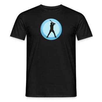 Baserunner Batting - Männer T-Shirt - Schwarz - Vorne - AI Model Male 178 light (178cm)