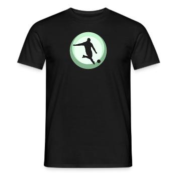 Football Defender - Men's T-Shirt - black - Front - AI Model Male 178 light (178cm)