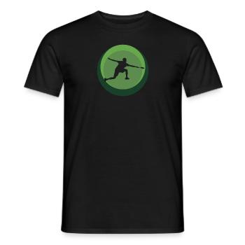 Badminton Smash w - T-shirt homme - noir - Devant - AI Model Male 178 light (178cm)