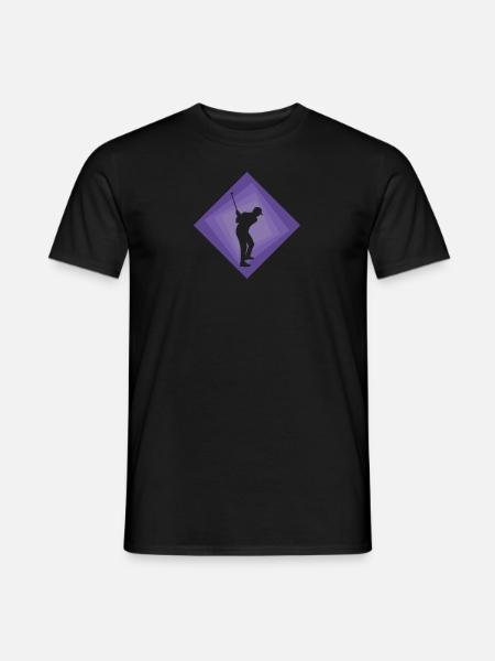 Golfer Golfball Golfen b - Männer T-Shirt - Schwarz