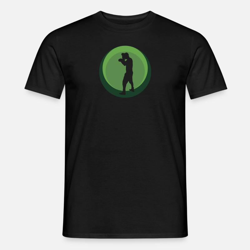 Boxen Boxkampf Boxhandschuhe - Männer T-Shirt - Schwarz