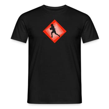 Touchdown du footballeur Gridiron - T-shirt homme - noir - Devant - AI Model Male 178 light (178cm)