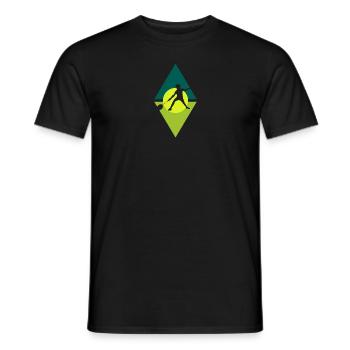 Joueur de badminton Smash - T-shirt homme - noir - Devant - AI Model Male 178 light (178cm)