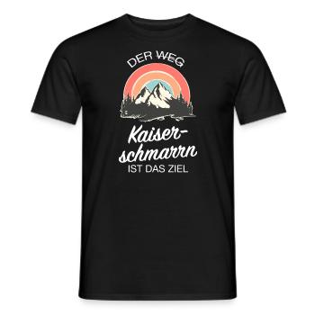 Der (Weg) Kaiserschmarrn Ist Das Ziel - Wandern - Männer T-Shirt - Schwarz - Vorne - AI Model Male 178 light (178cm)