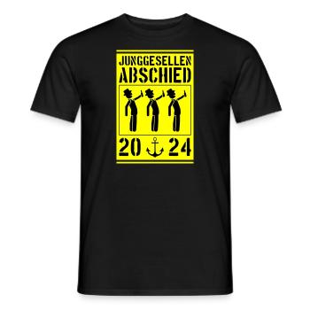 Junggesellenabschied 2024 - Männer T-Shirt - Schwarz - Vorne - AI Model Male 178 light (178cm)